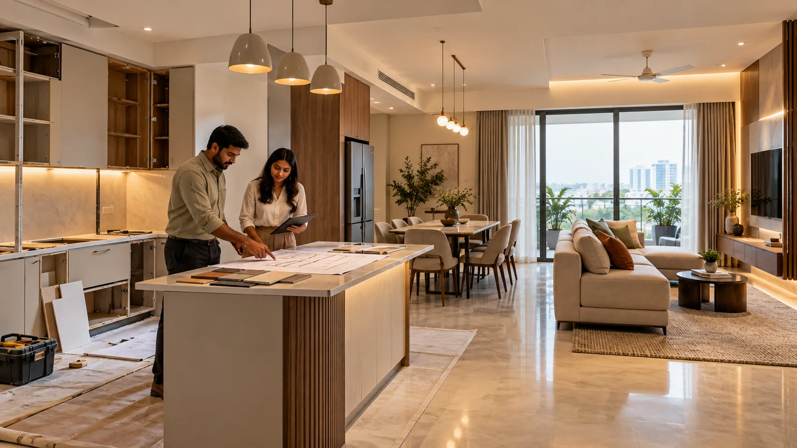 3 BHK Interior Timeline